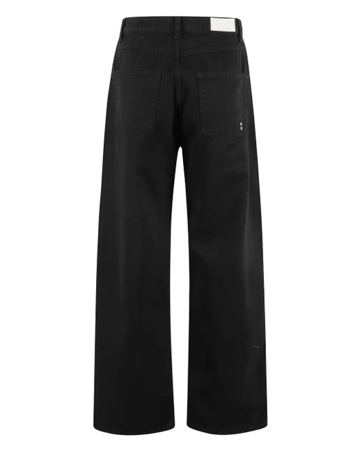 ICON DENIM Black Front Pockets Jeans