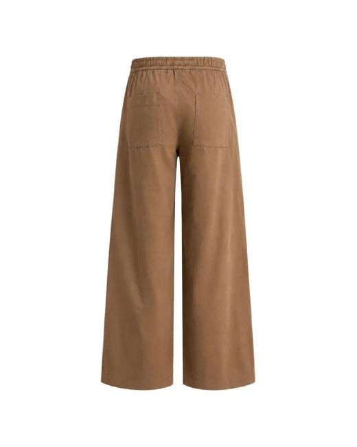 Vince Brown Elasticated Drawstring Trousers