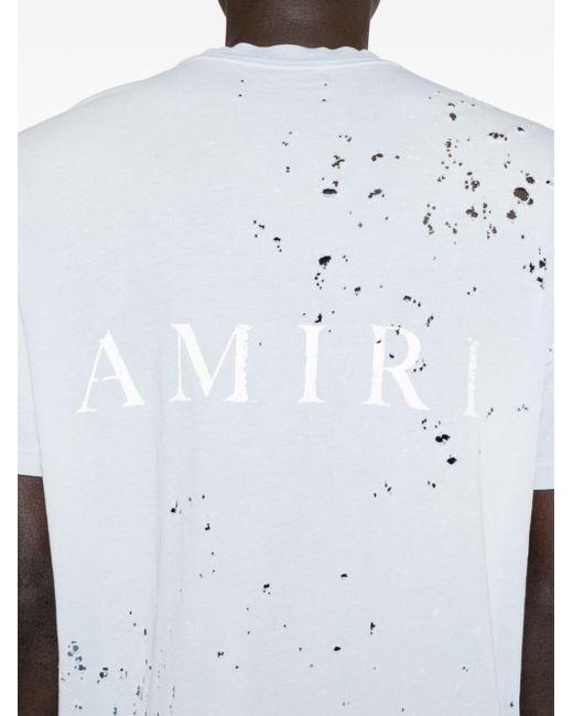 Amiri White Washed Shotgun Cotton T-shirt for men
