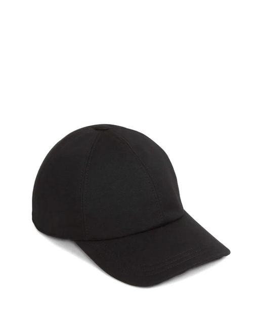 The Row Black Caspian Cap for men