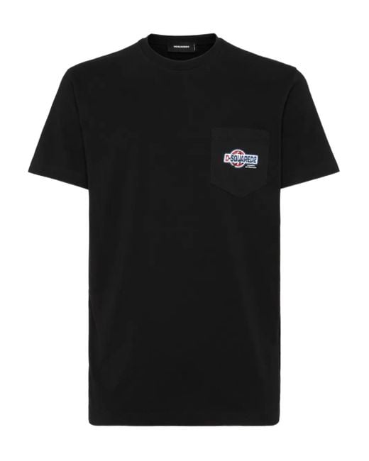 T-Shirt À Logo Imprimé DSquared² pour homme en coloris Black