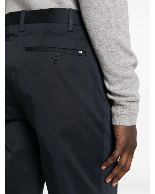 Lardini Blue Tailored Cotton Blend Trousers for men