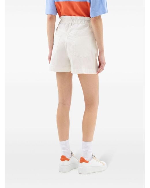 Pantalones cortos con cinturilla elástica Woolrich de color White