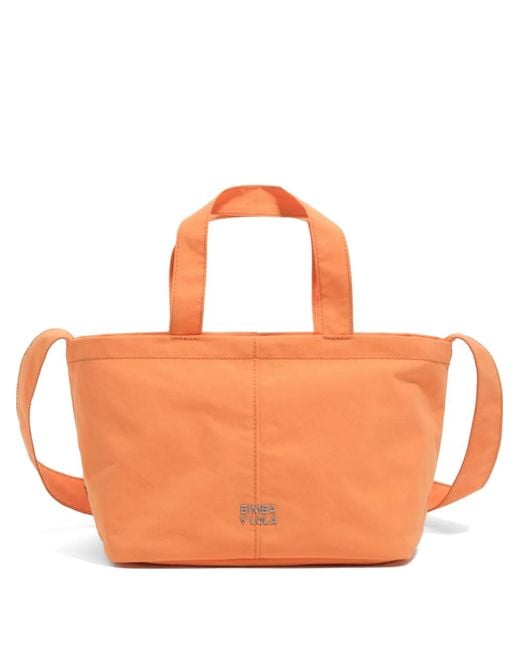 Bimba Y Lola Orange Logo-Plaque Knot-Detail Crossbody-Bag