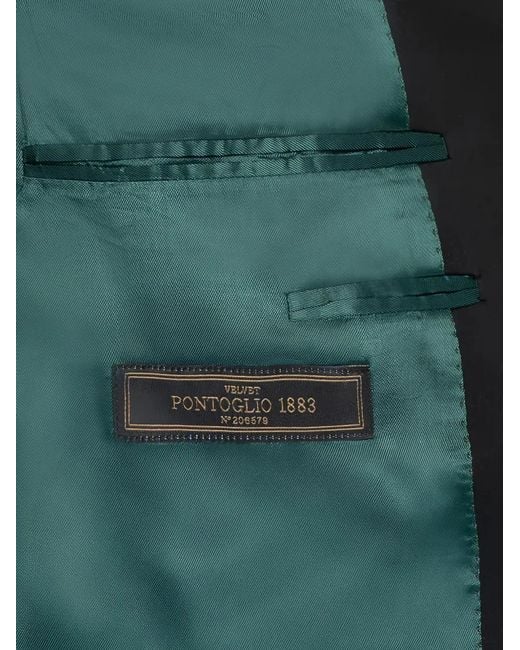 Franzese Collection Green Peak-Lapels Blazer for men