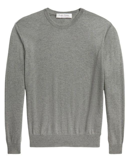 Ralph Lauren Kaschmirpullover Aus Strickjersey in Gray für Herren