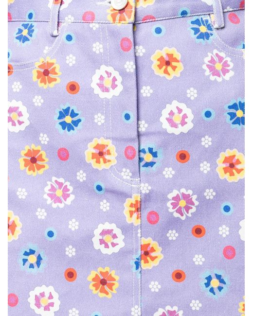 Gonna Svasata A Fiori di LHD in Blue