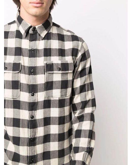 Camicia A Quadri di RRL in Black da Uomo