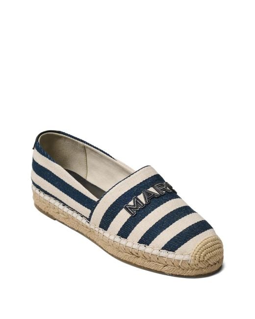 Marc Jacobs White Espadrilles The Striped Canvas