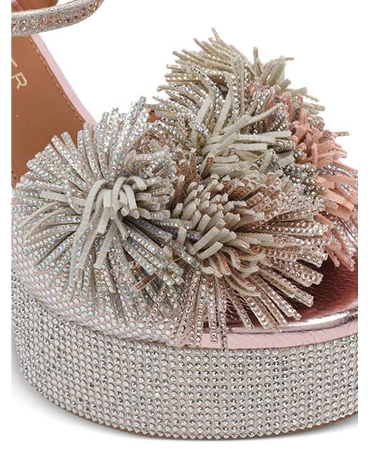 Kurt Geiger Metallic Strass Tassel Sandals