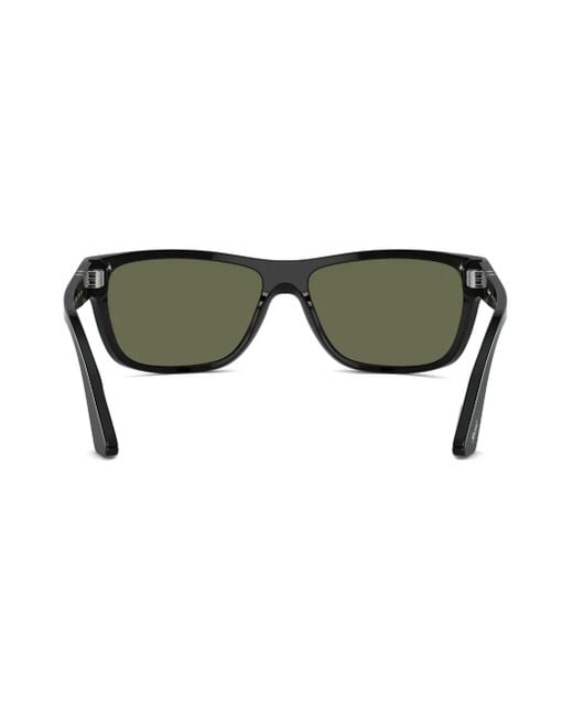 Persol Green Rectangle-Frame Glasses