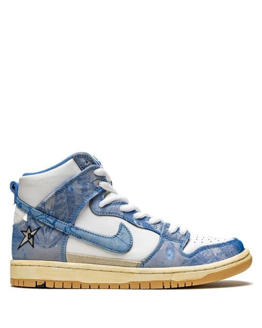 Nike Blue X Carpet Company Sb Dunk High Sneakers for men