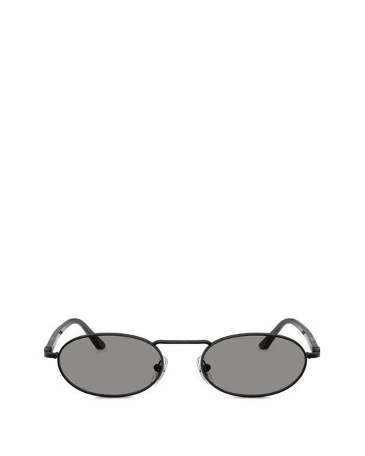 Persol Gray Oval-Frame Sunglasses