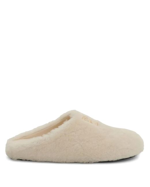 Givenchy White 4G Slippers