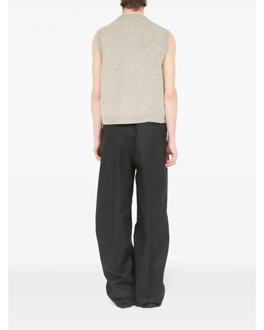 Maison Margiela White Shetland Wool Vest for men