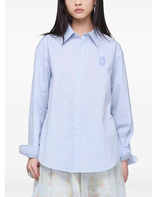 Marc Jacobs Blue Striped Poplin Shirt
