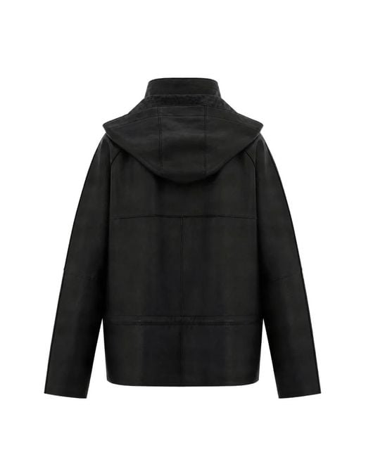 P.A.R.O.S.H. Black Drawstring Hooded Jacket