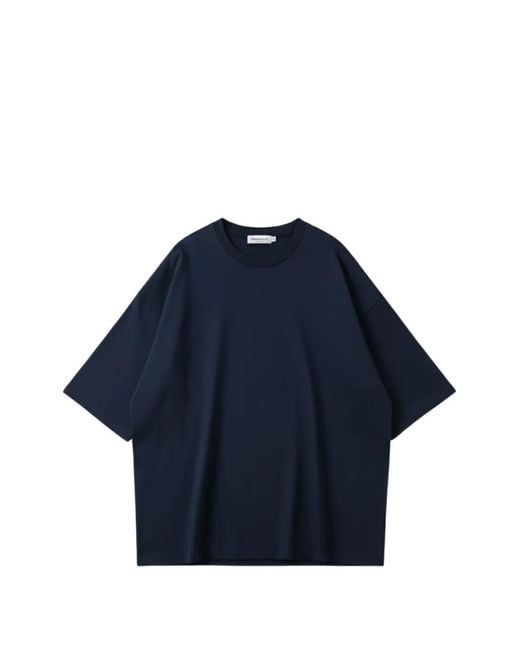 Cellar Door Blue Oversized Crew-Neck T-Shirt