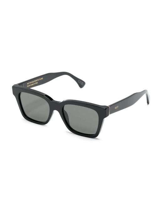 Retrosuperfuture Gray Square-Frame Tinted Sunglasses