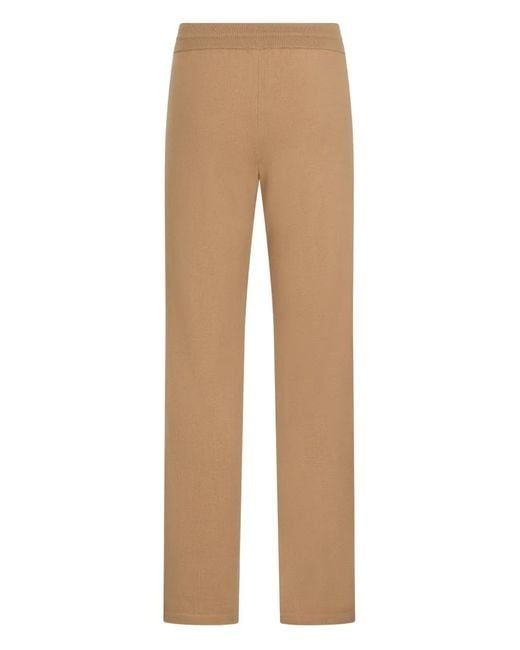 Malo Natural Ribbed Drawstring Trousers for men