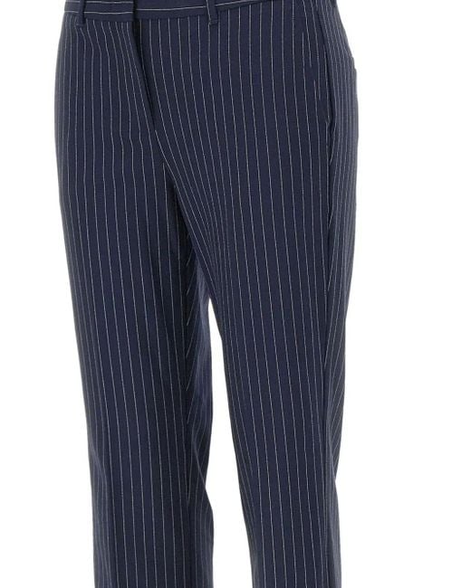 Pantalon À Fines Rayures Marella en coloris Blue