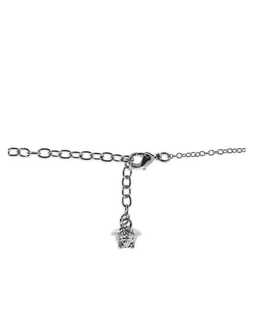 Versace White Medusa-Pendant Necklace
