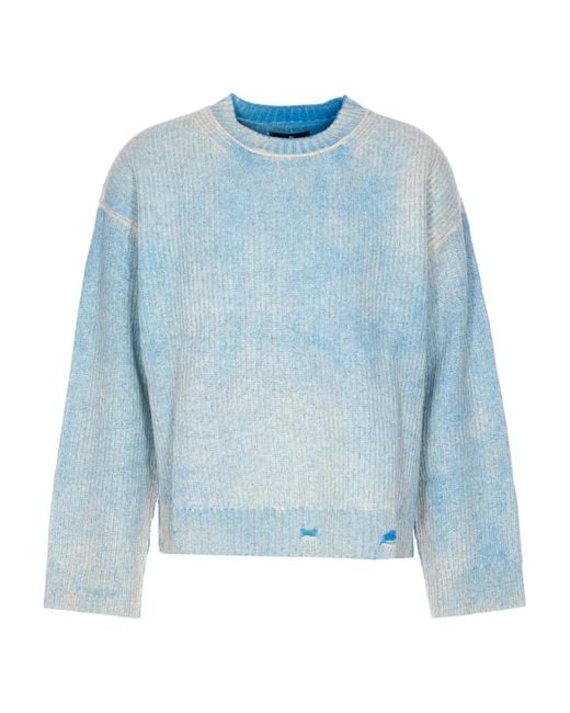 Pull À Effet Usé Represent pour homme en coloris Blue
