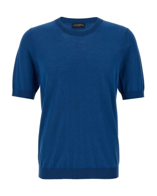 Ballantyne Blue Cotton T-Shirt for men