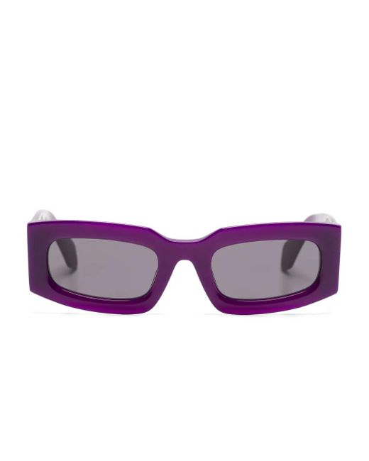 Off-White c/o Virgil Abloh Purple Cary Rectangle-Frame Sunglasses