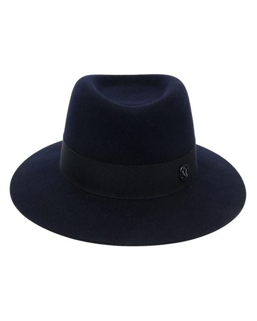 Maison Michel Blue Andre Fedora Hat