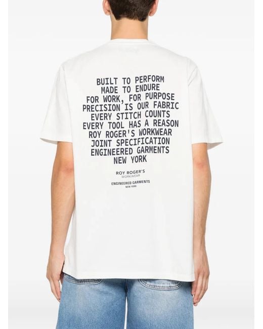 Roy Rogers White Logo-Print T-Shirt for men