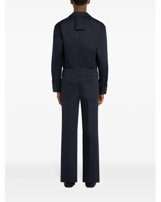 Courreges Blue Chest-Pocket Shirt for men