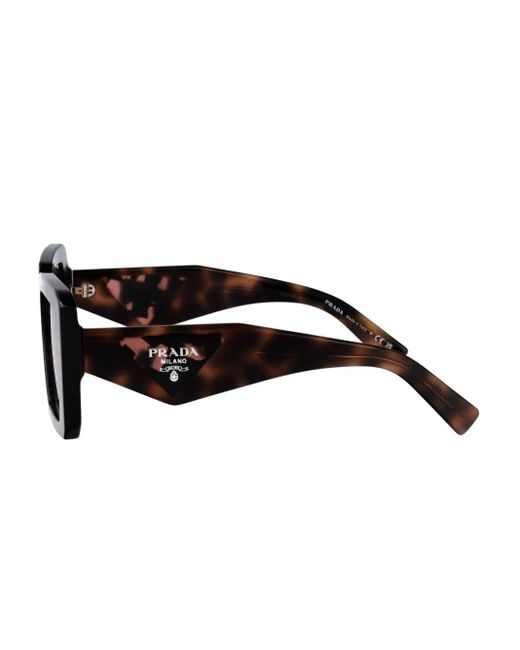 Prada Brown Square-Frame Sunglasses