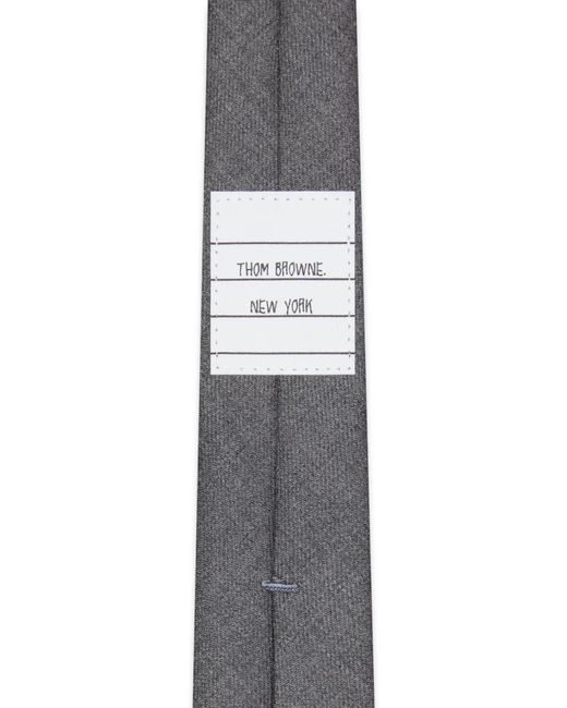 Thom Browne White Wool Tie