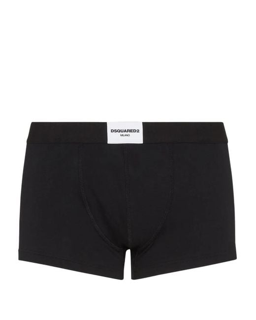 Boxer À Patch Logo DSquared² pour homme en coloris Black