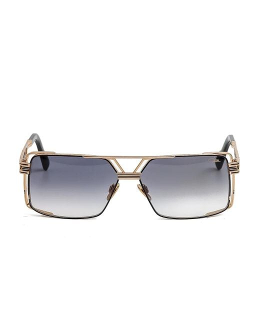 Cazal Blue Rectangle-Frame Sunglasses for men