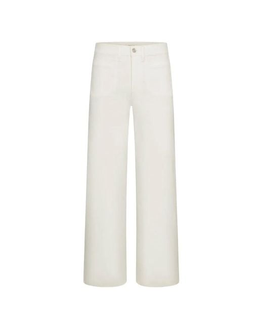 FRAME White Le Slim Wide-Leg Jeans