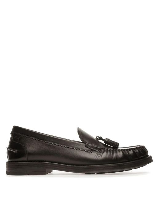 Bally Black Resel Slip-On Leather Loafers for men