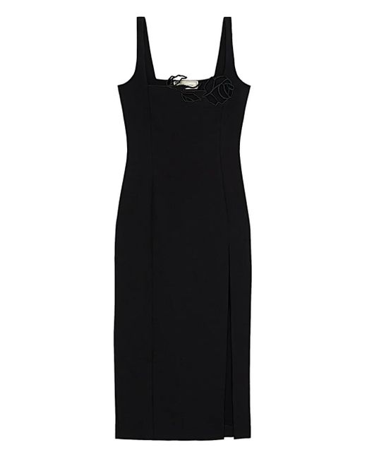 Blumarine Black Midikleid Mit Cut-Out