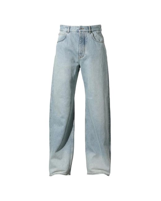 Loewe Blue Buckled-Back Jeans for men