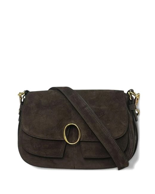 Orciani Ring-detail Cross Body Bag Black