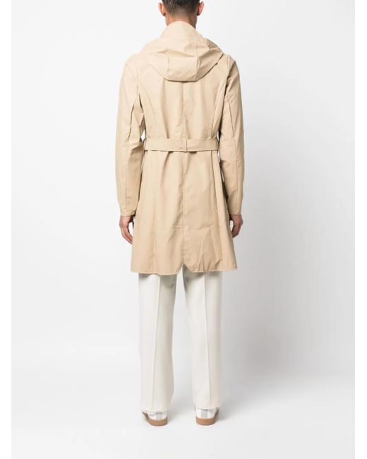 Rains Natural Belted Hooded Raincoat