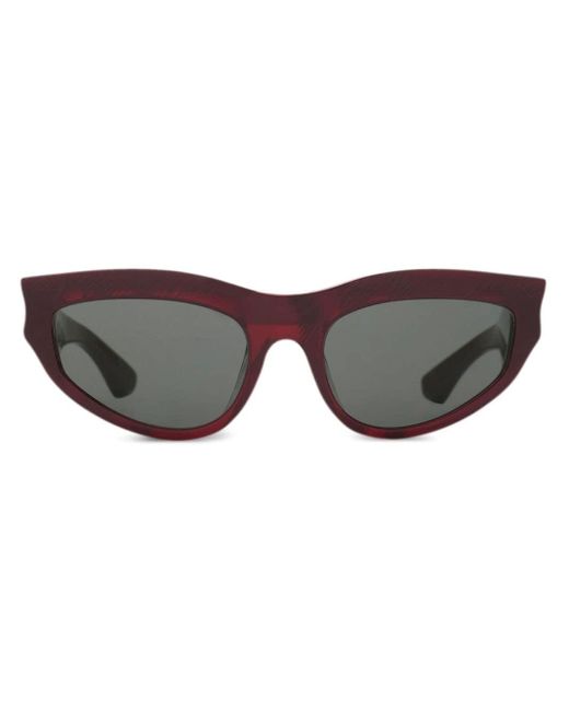 Burberry Brown Logo-plaque Cat-eye Sunglasses