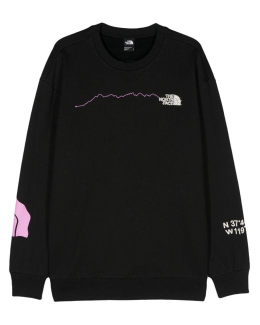 The North Face Black Nse Graphic-print Sweatshirt