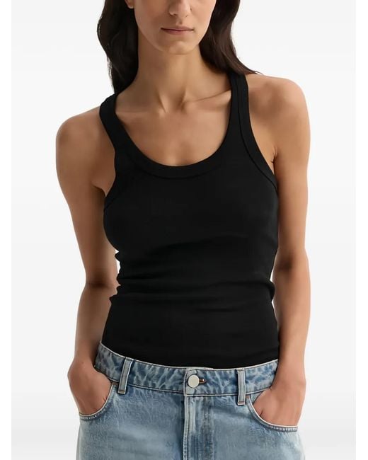Rohe Black Merino-Wool Scoop-Neck Tank Top