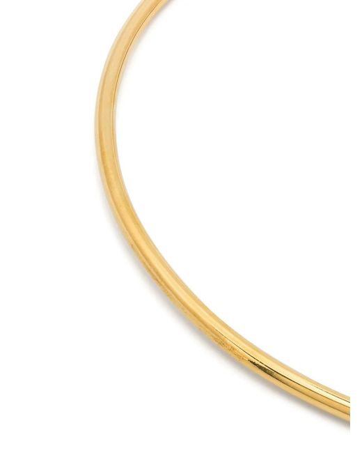 Aurelie Bidermann White Wheat Open Necklace