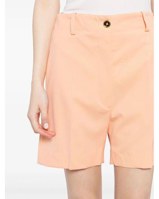 Patou Pink Short En Laine Vierge Mélangée