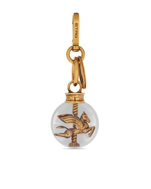 Etro Metallic Spherical Pegaso Charm