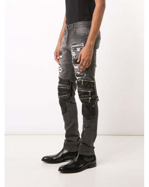 childrens black ripped skinny jeans