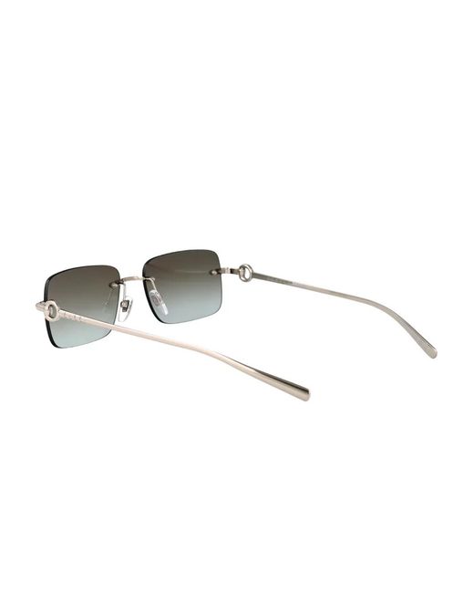 Gucci Gray Rectangle-Frame Sunglasses